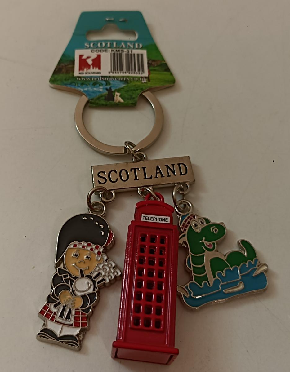 GG- PORTACHIAVI SCOTLAND in metallo NUOVO - GTTS61