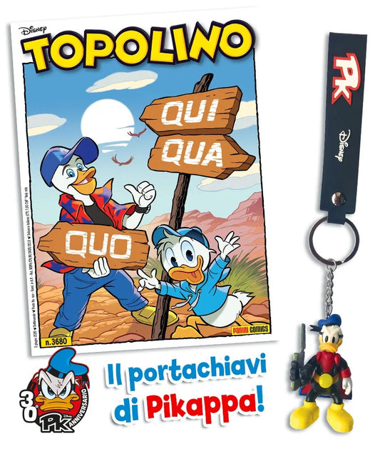 Topolino n.3680 con portachiavi PK - Panini Disney - Blisterato - M26