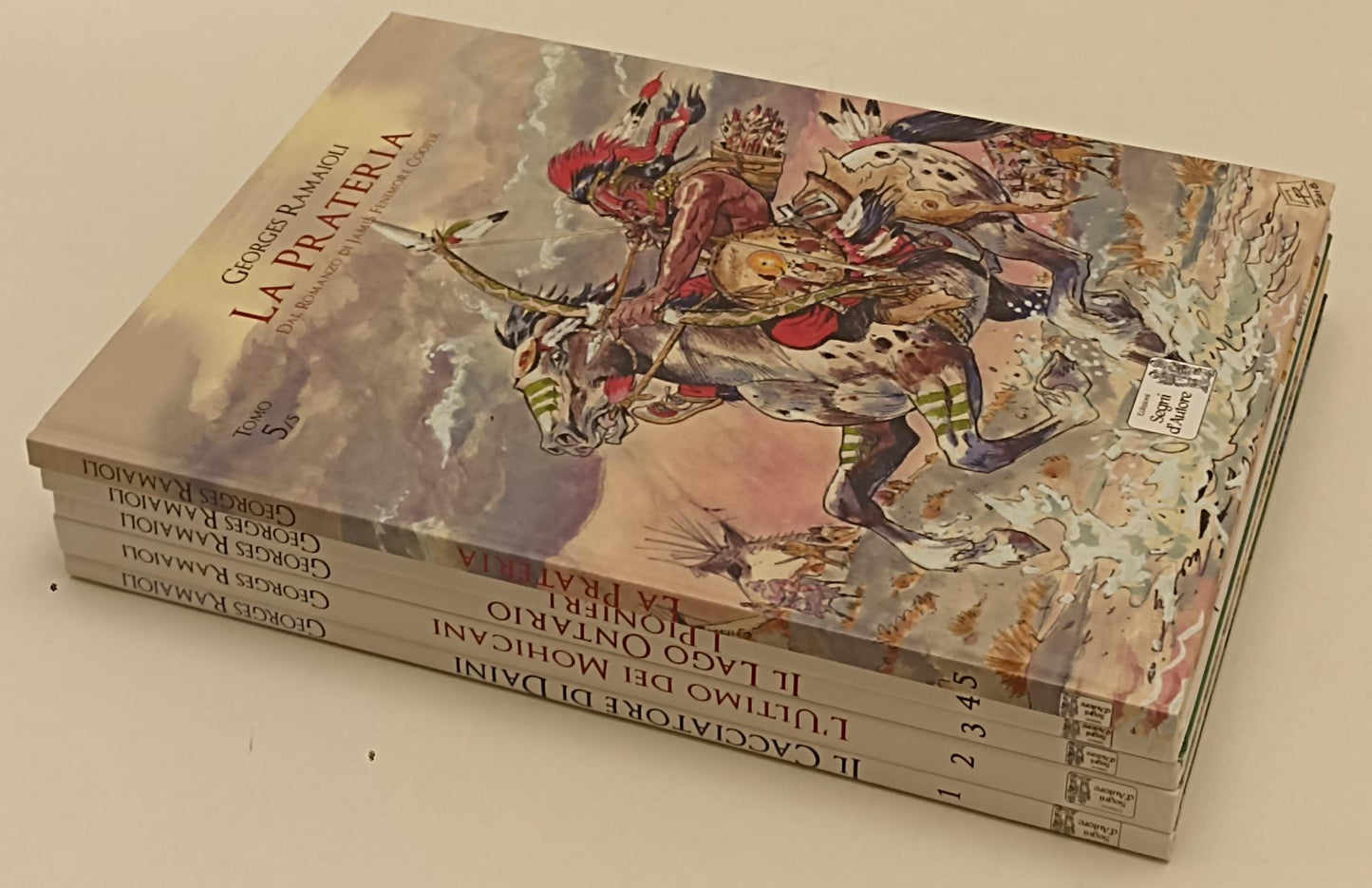 FV- JAMES FENIMORE COOPER VOLUMI 1/5 - GEORGES RAMAIOLI- SEGNI D'AUTORE-- C- B24