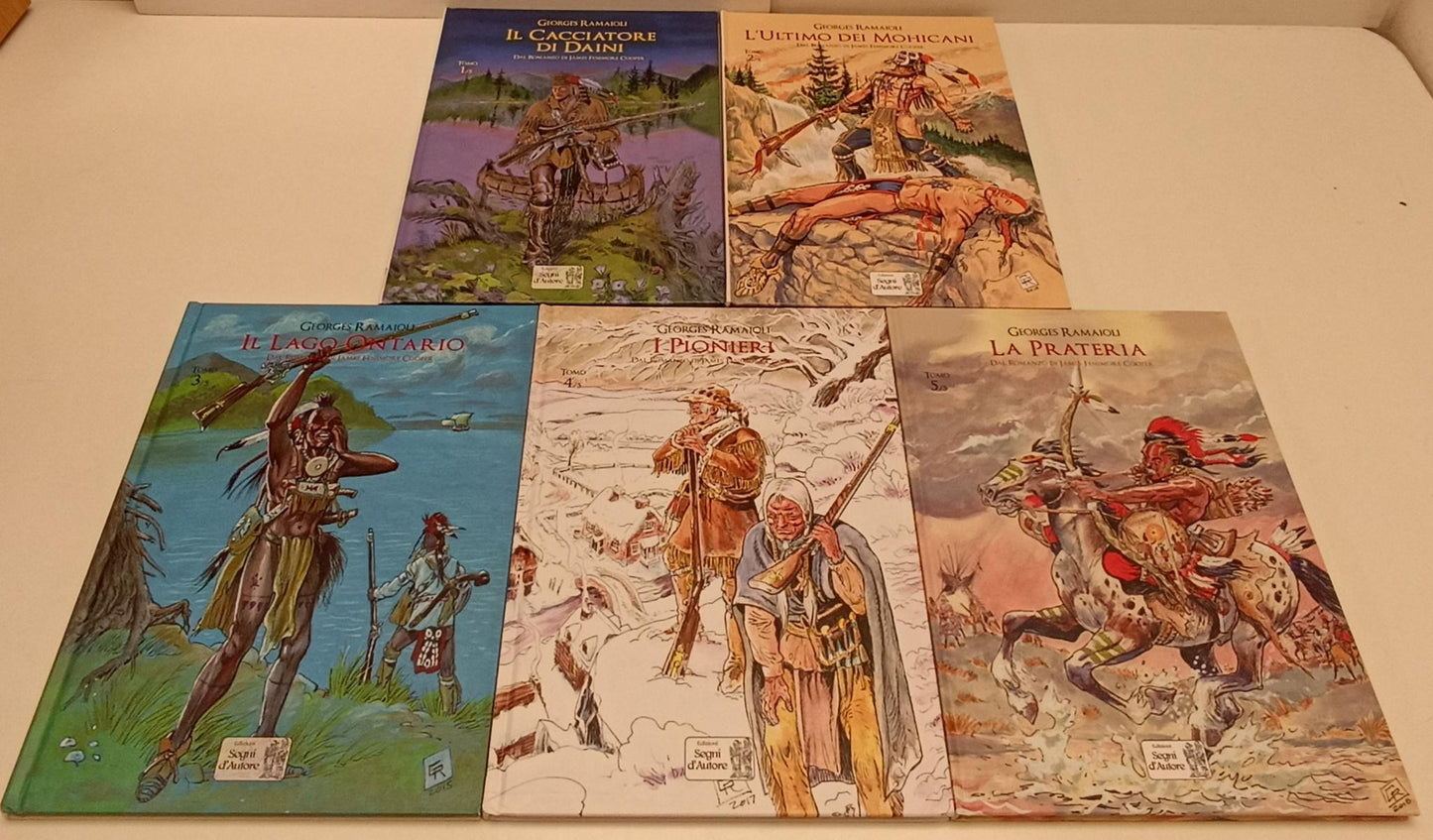 FV- JAMES FENIMORE COOPER VOLUMI 1/5 - GEORGES RAMAIOLI- SEGNI D'AUTORE-- C- B24