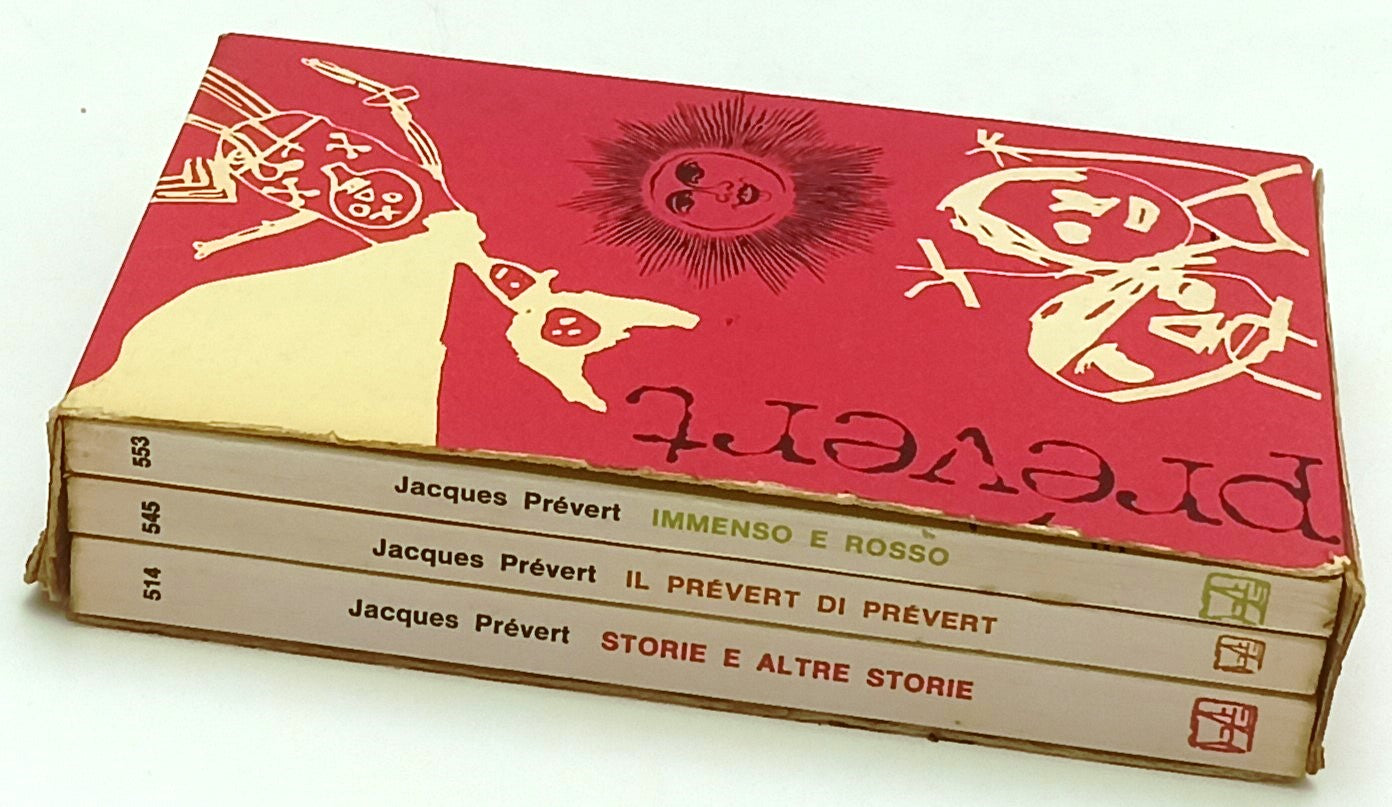 ALTRE STORIE IMMENSO ROSSO COFANETTO 3 VOLUMI- PREVERT- FELTRINELLI UE- B- XFS