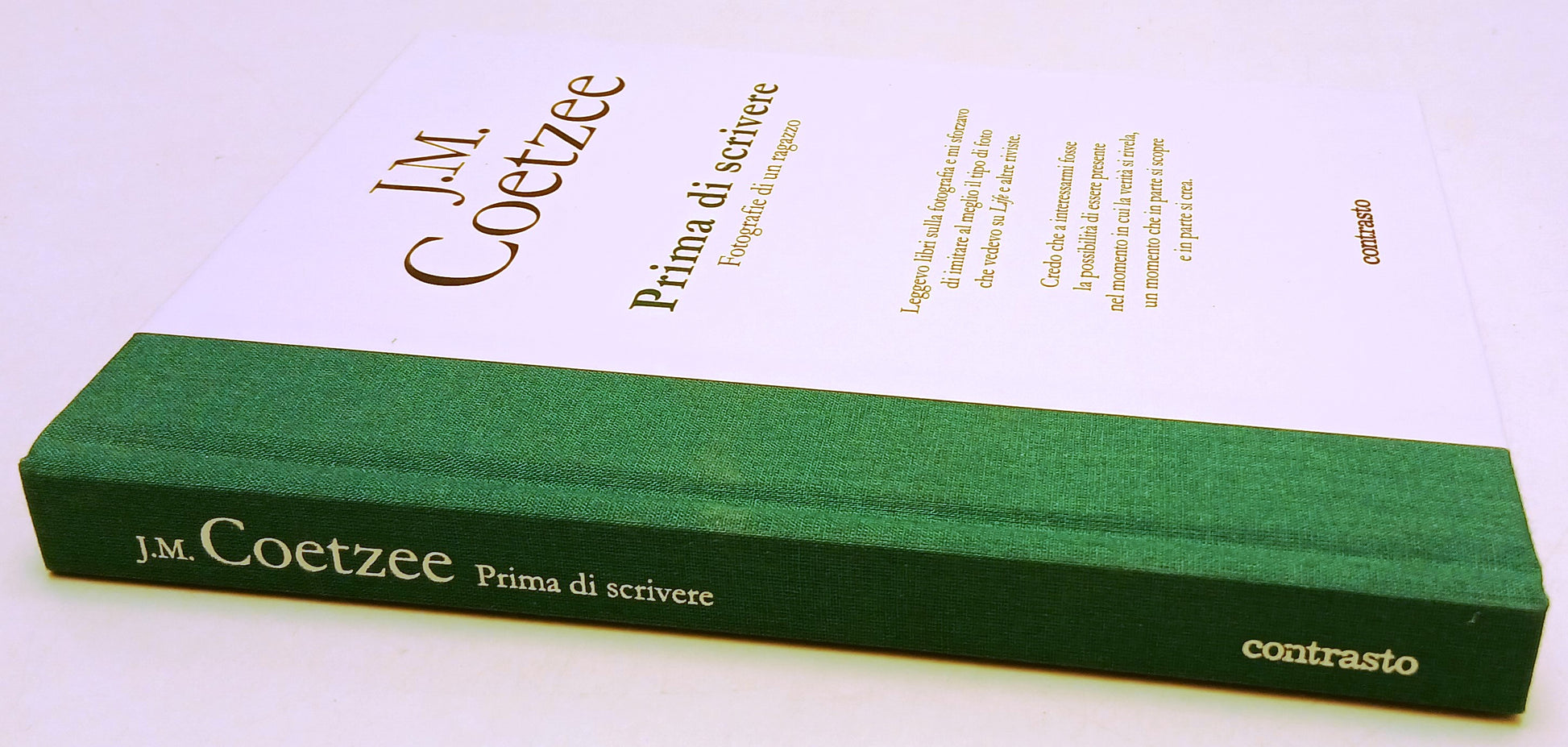 LZ- PRIMA DI SCRIVERE FOTOGRAFIE - J.M. COETZEE - CONTRASTO --- 2020 - C- ZFS16