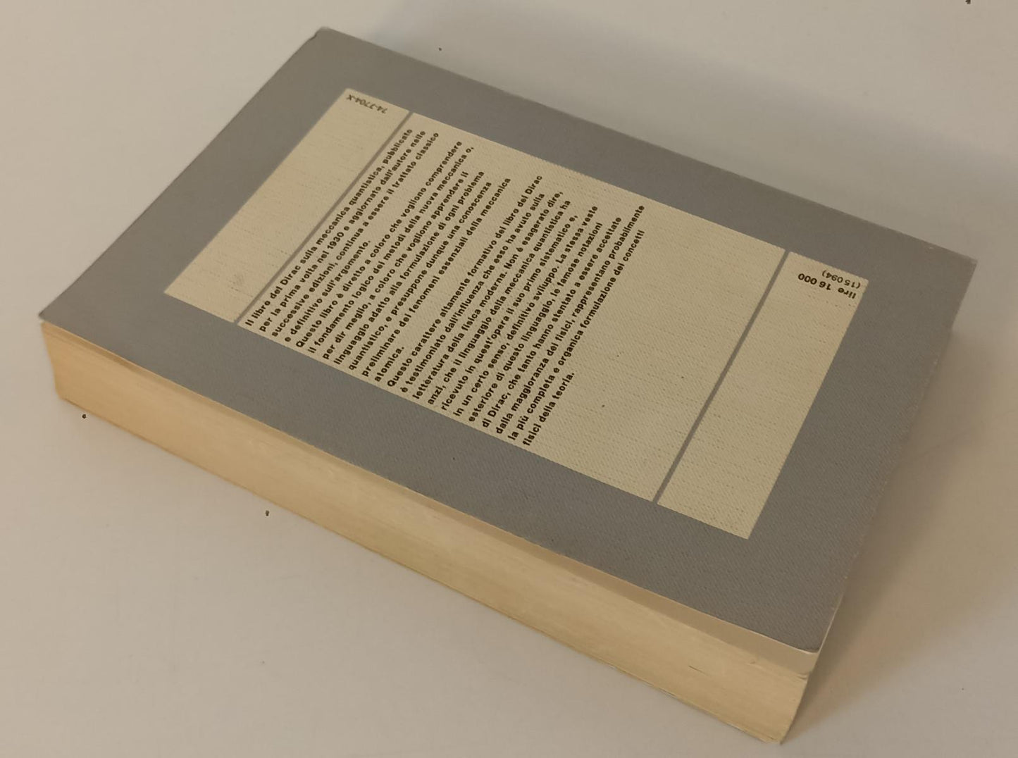 LZ- I PRINCIPI DELLA MECCANICA QUANTISTICA- PAUL DIRAC- BORINGHIERI---- B-XFS137