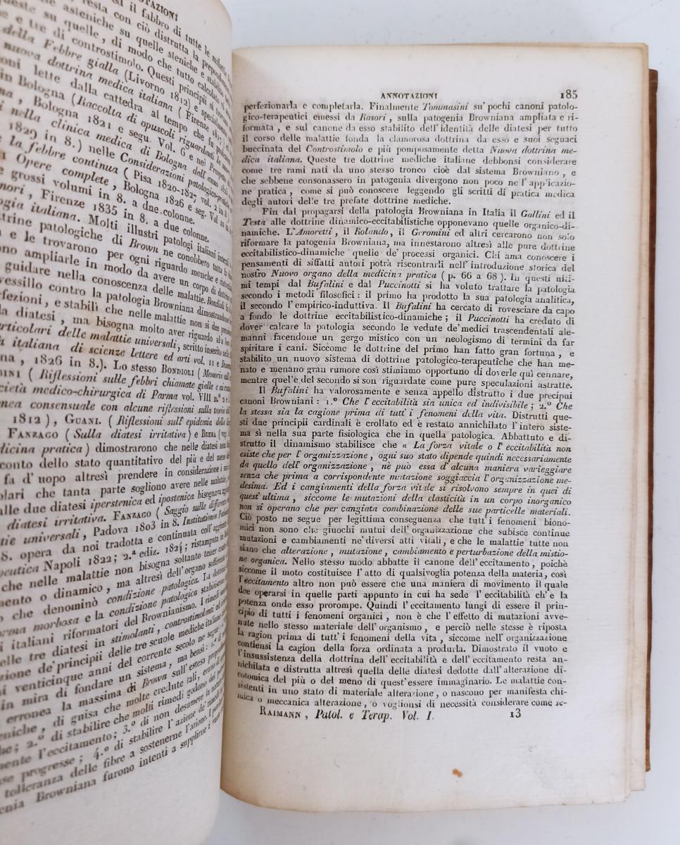 LH- PRINCIPJ DI PATOLOGIA E TERAPIA MEDICA SPECIALE 1/4- DE RAIMANN- 1838- XFS53