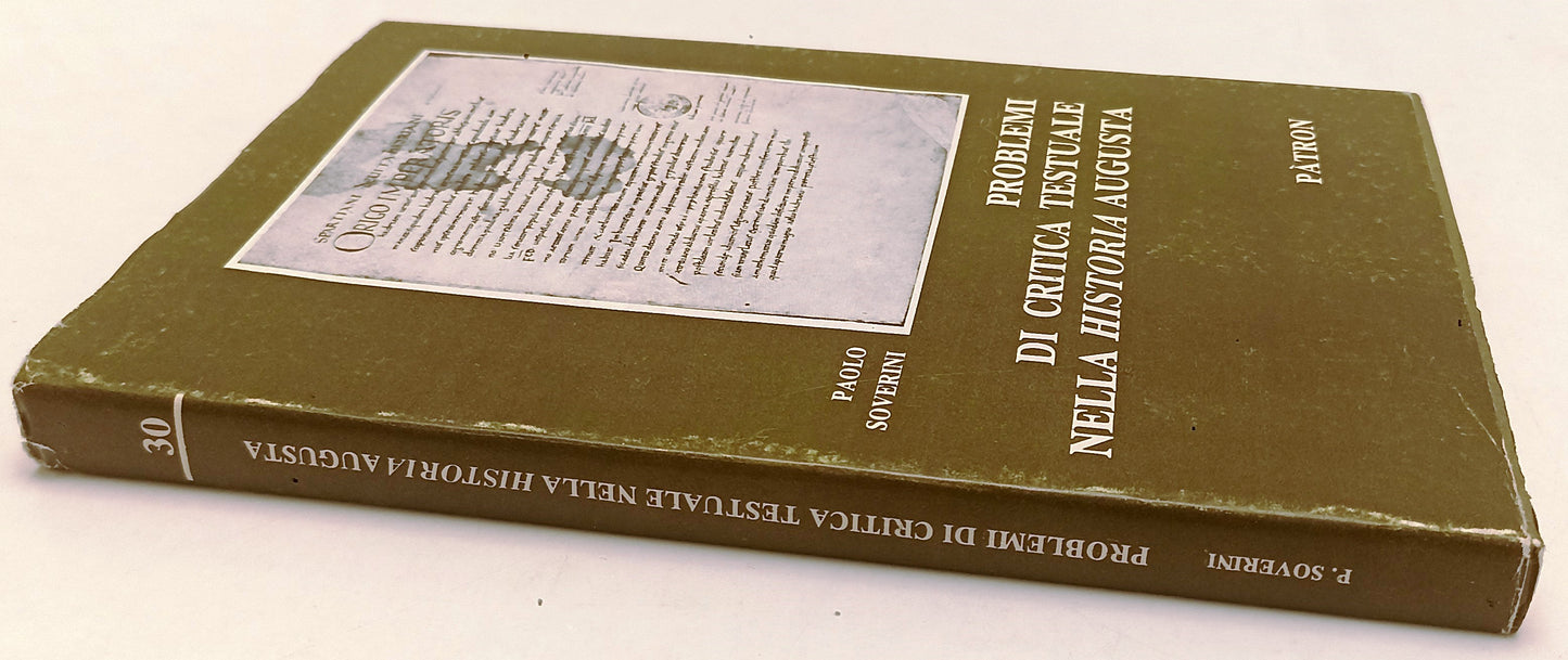 LS- PROBLEMI DI CRITICA TESTUALE HISTORIA AUGUSTA - SOVERINI- PRATON- BS- ZFS12