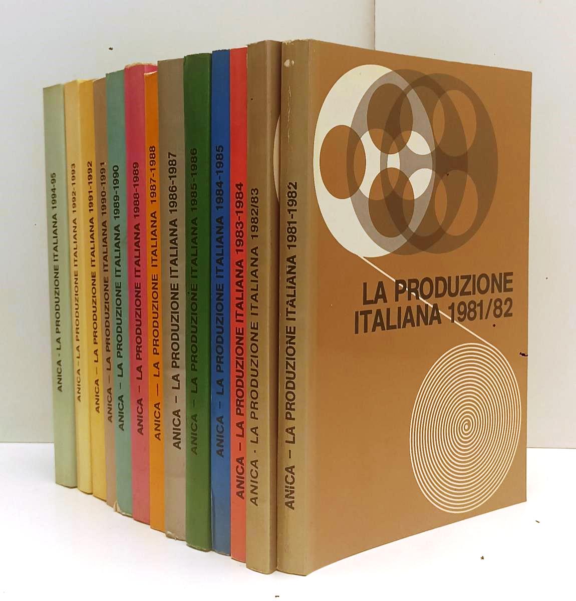 LW- LOTTO LA PRODUZIONE ITALIANA 1981/1995 13 VOLUMI - ANICA - B - BLCP52