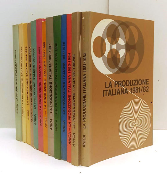 LW- LOTTO LA PRODUZIONE ITALIANA 1981/1995 13 VOLUMI - ANICA - B - BLCP52