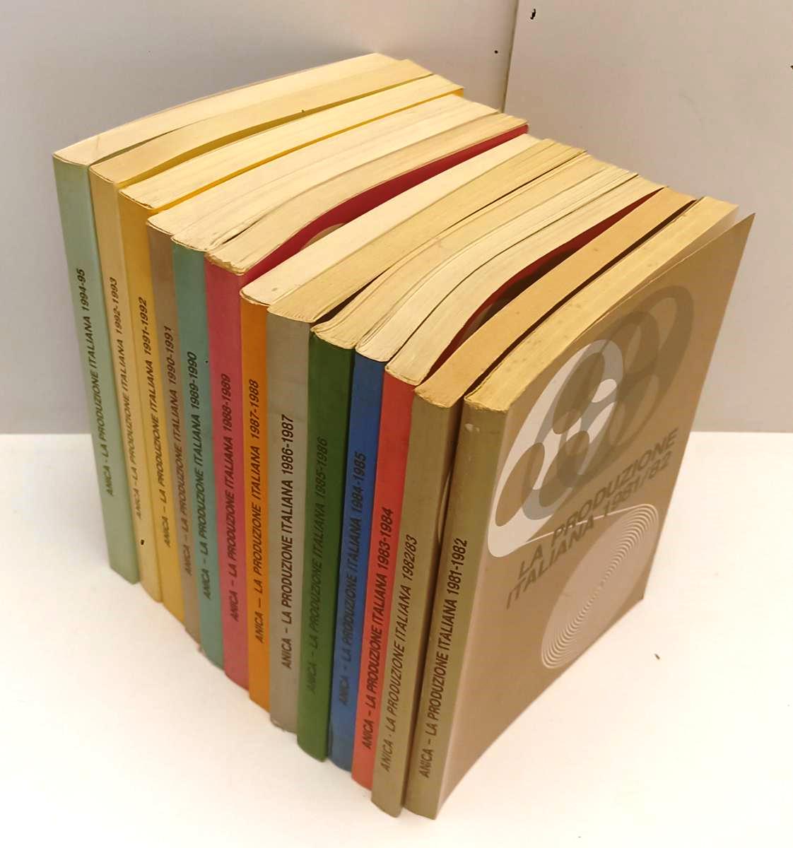 LW- LOTTO LA PRODUZIONE ITALIANA 1981/1995 13 VOLUMI - ANICA - B - BLCP52