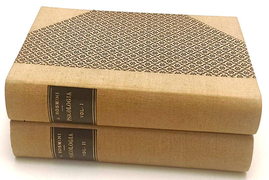 LH- PSICOLOGIA VOLUMI I/II - ANTONIO ROSMINI - HOEPLI --- 1887 - C - YFS820