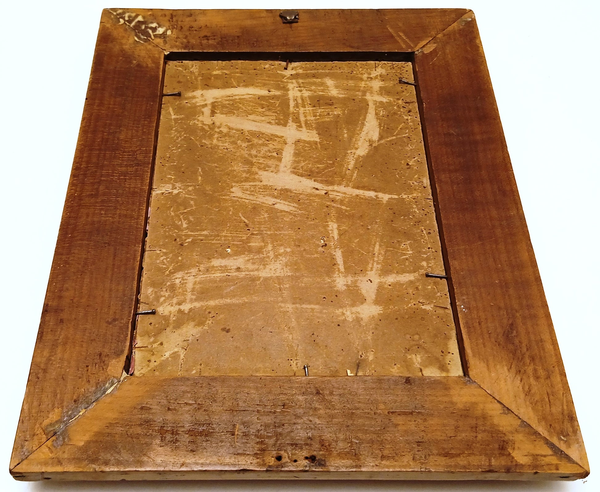 CV- ANTICO SANTINO SAN GIOVANNI BATTISTA incorniciato - CORNICE IN LEGNO - WPR