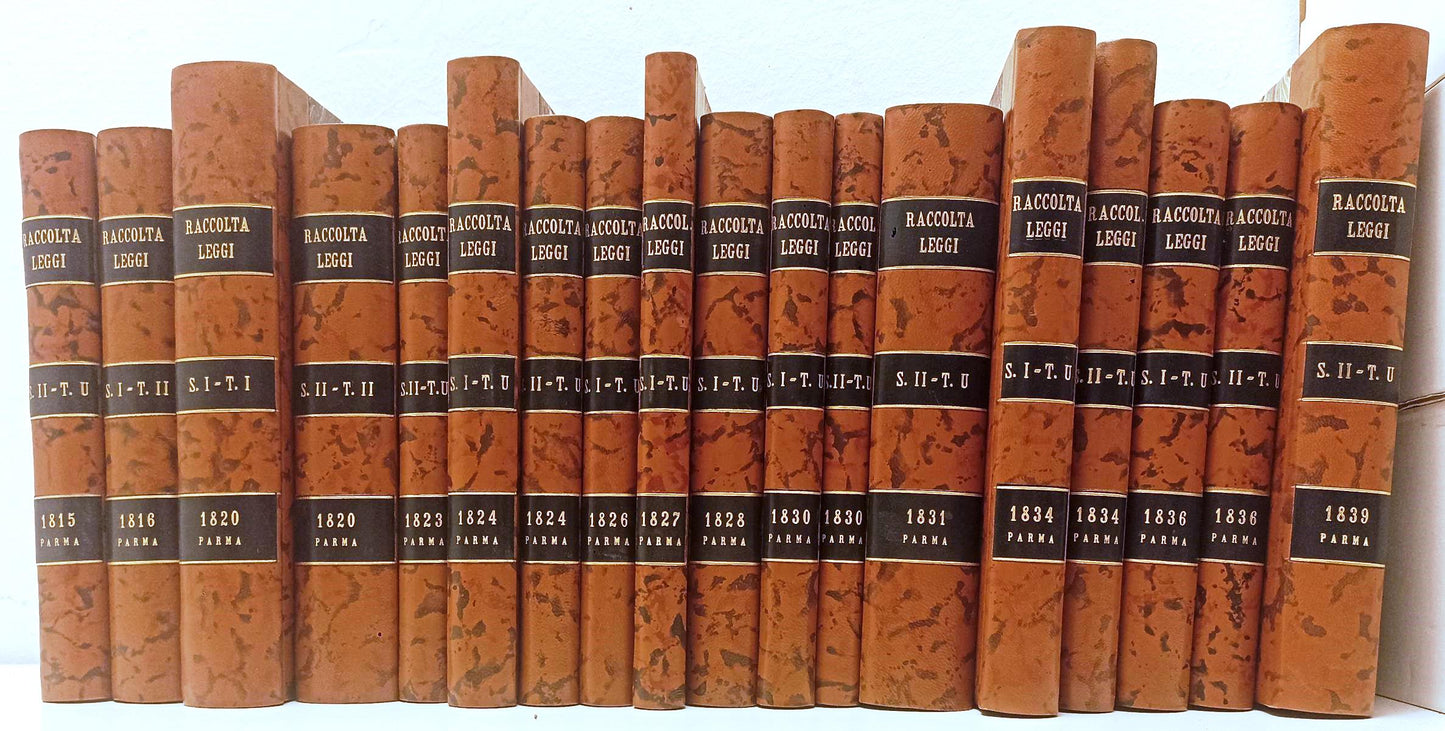 LZ- COLLEZIONE RACCOLTA LEGGI PARMA PIACENZA GUASTALLA 1815 1849 DUCALE - BLCG10
