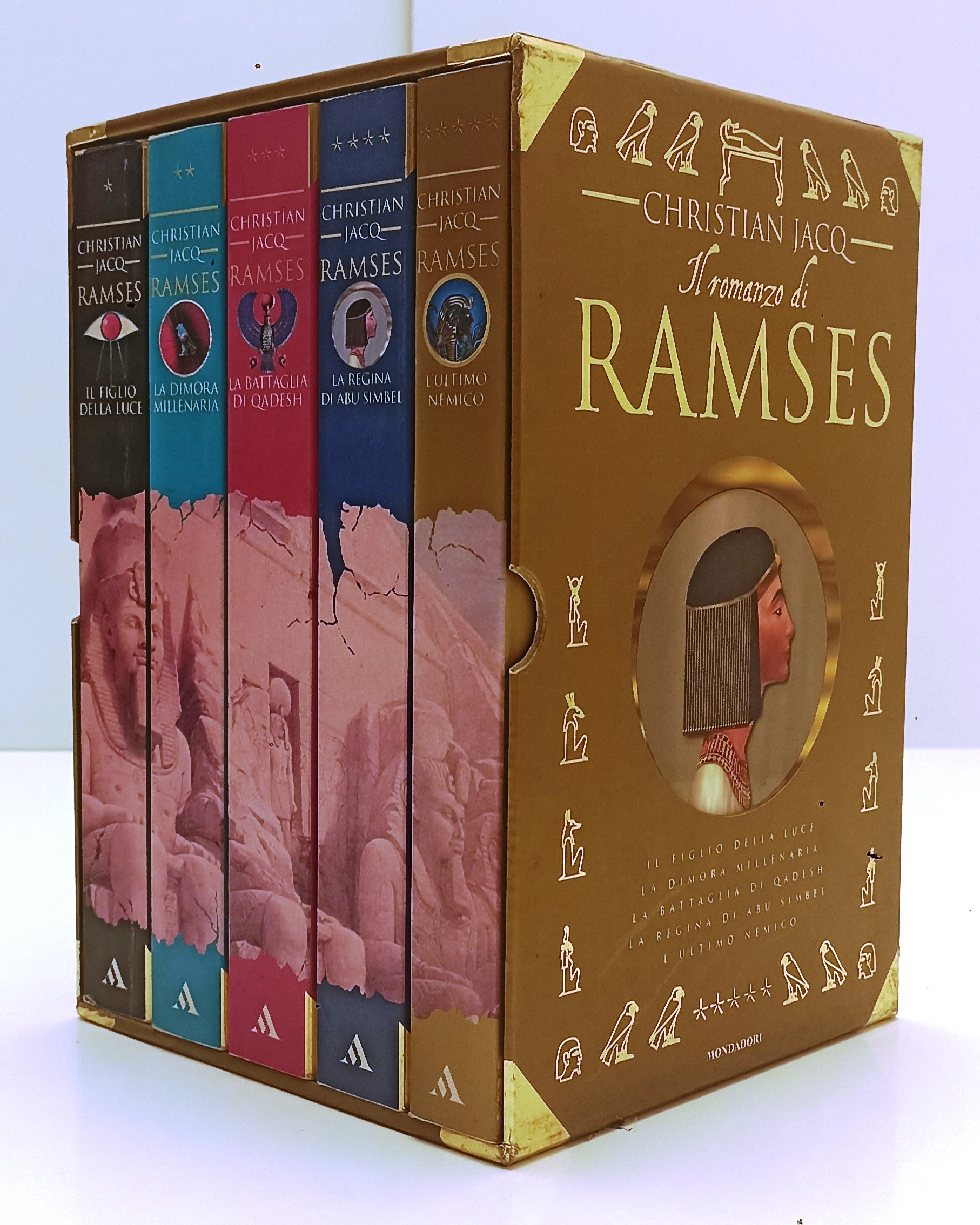 LN- IL ROMANZO DI RAMSES COFANETTO 5 VOLUMI - JACQ- MONDADORI--- 1998- B- ZFS170