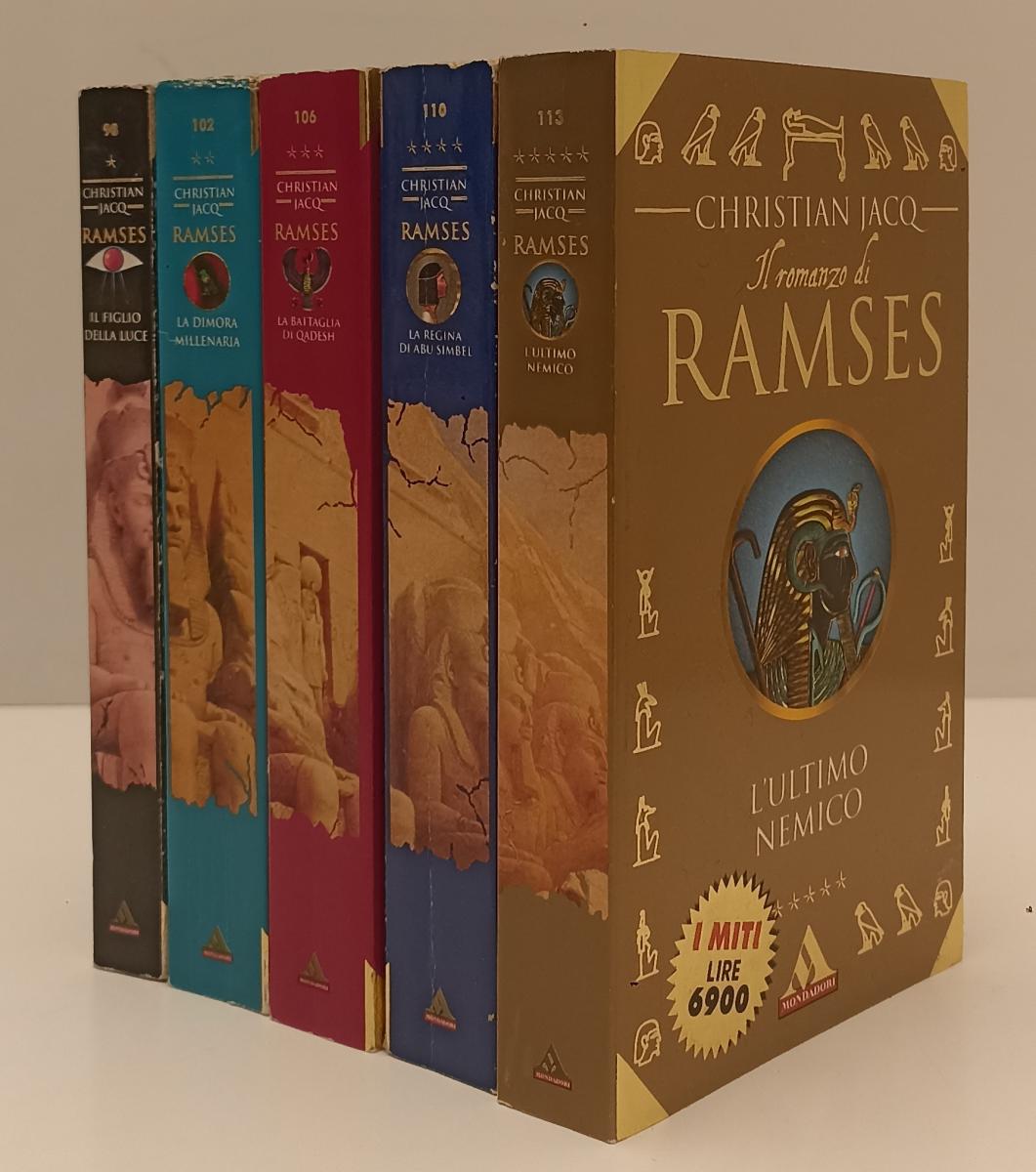 LN- ROMANZO DI RAMSES 1/5 COMPLETA - CHRISTIAN JACQ- MONDADORI- I MITI--- B- XFS