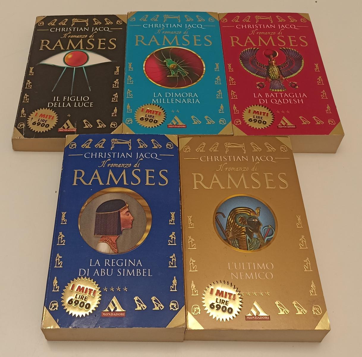 LN- ROMANZO DI RAMSES 1/5 COMPLETA - CHRISTIAN JACQ- MONDADORI- I MITI--- B- XFS