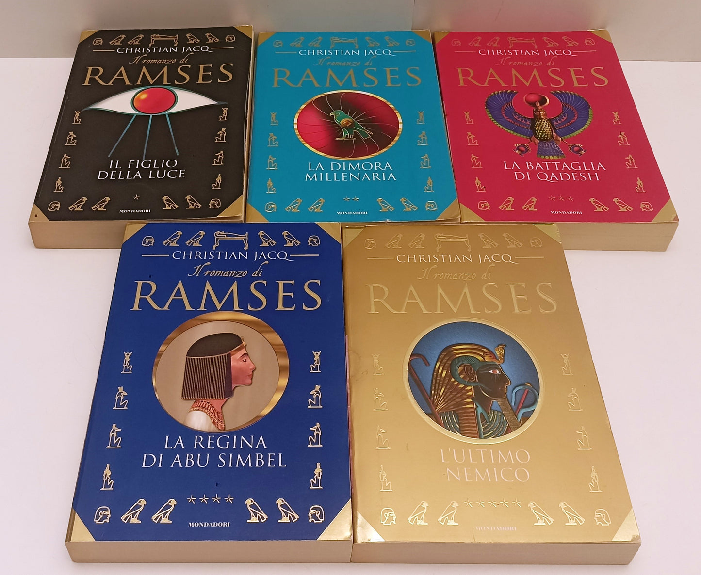 LN- IL ROMANZO DI RAMSES COFANETTO 5 VOLUMI - JACQ- MONDADORI--- 1998- B- ZFS170