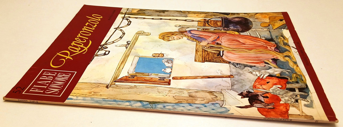 LB- FIABE SONORE N.52 RAPERONZOLO + disco 45 giri - FABBRI - RVSa752