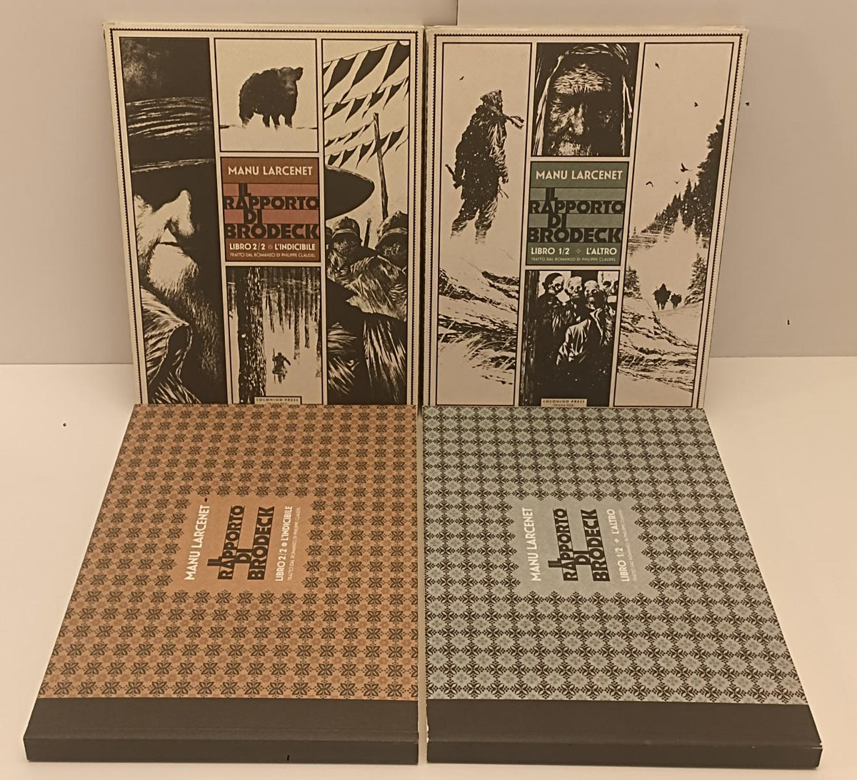 FV- IL RAPPORTO BRODECK 2 LIBRI- MANU LARCENET- COCONINO PRESS FANDANGO-- B- C24
