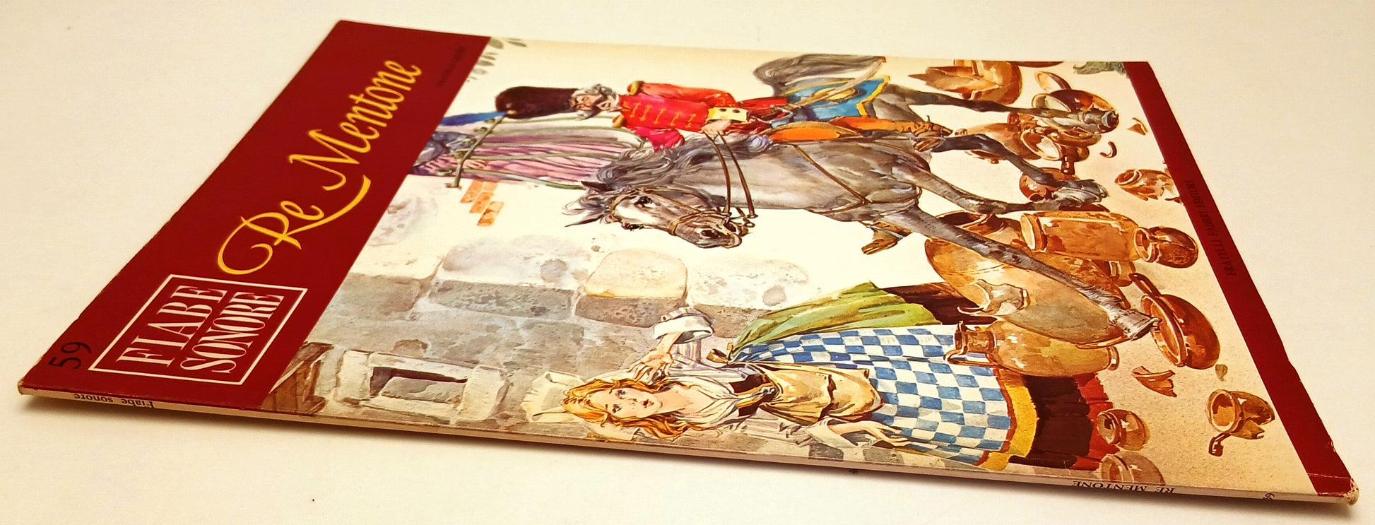 LB- FIABE SONORE N.59 RE MENTONE + disco 45 giri - FABBRI - RVSa758