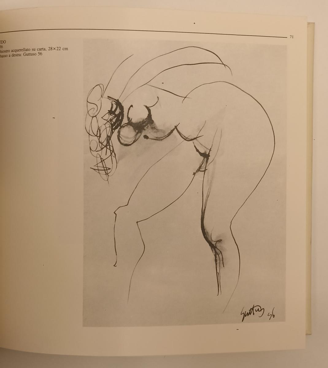 LT- RENATO GUTTUSO 100 DISEGNI- CRISPOLTI- LA SCALETTA- DISEGNO ITALIANO- XFS173