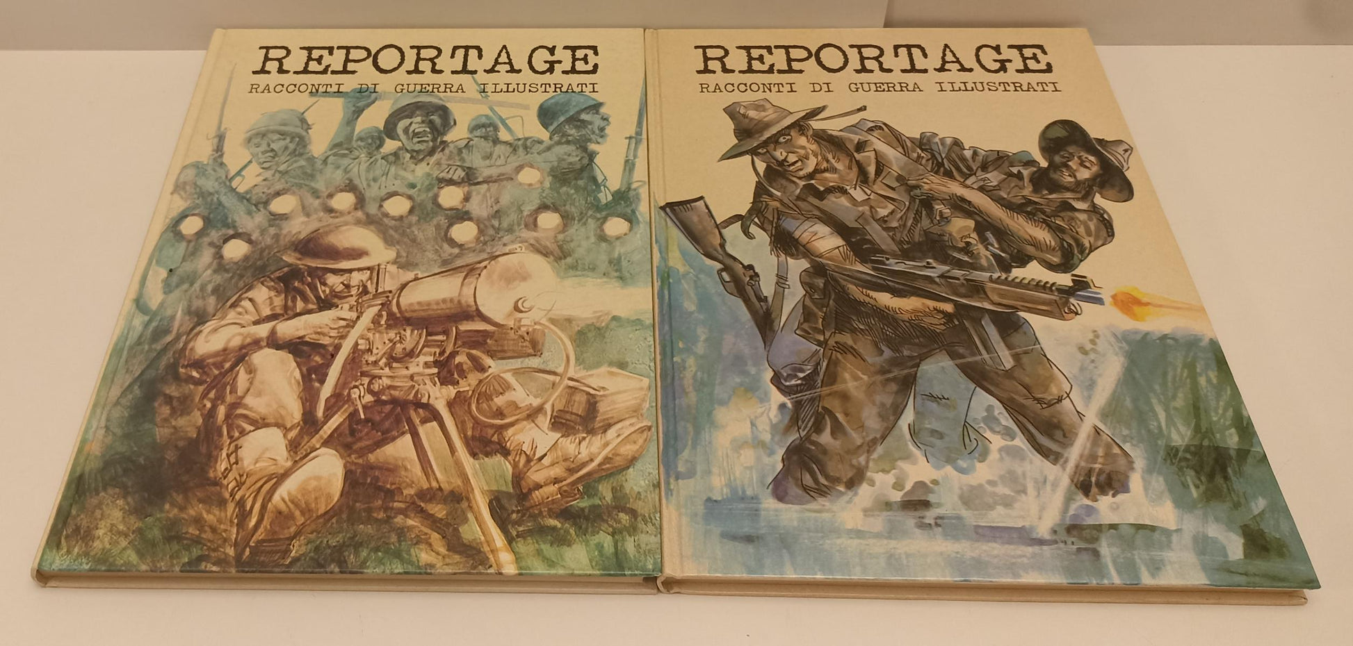 FV- REPORTAGE VOLUMI 2/3 RACCONTI DI GUERRA ILLUSTRATI -- DARDO - 1975 - C- B24