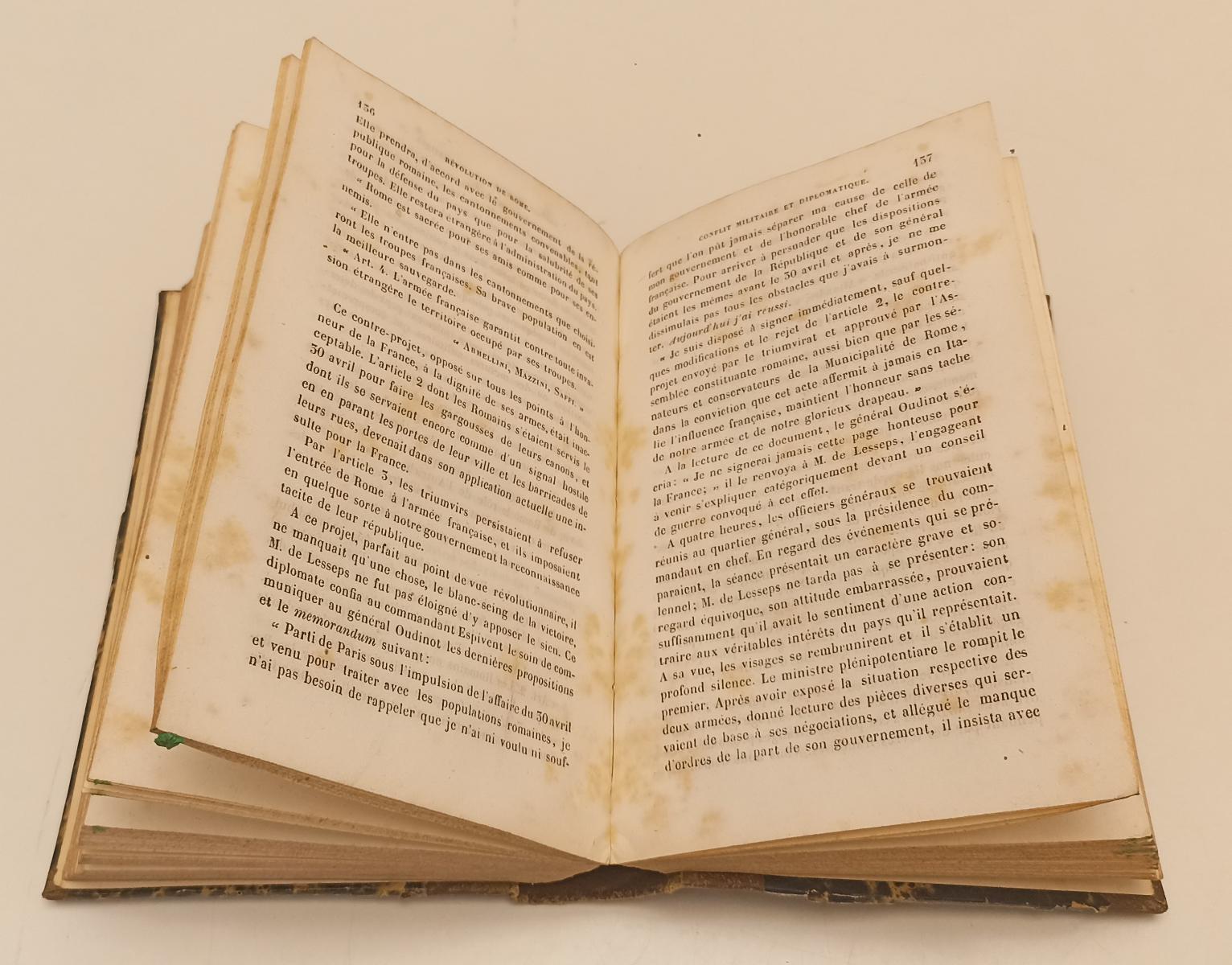 LH- HISTOIRE DE LA REVOLUTION DE ROME FRANCESE - BALLEYDIER ---- 1851 - C- XFS44