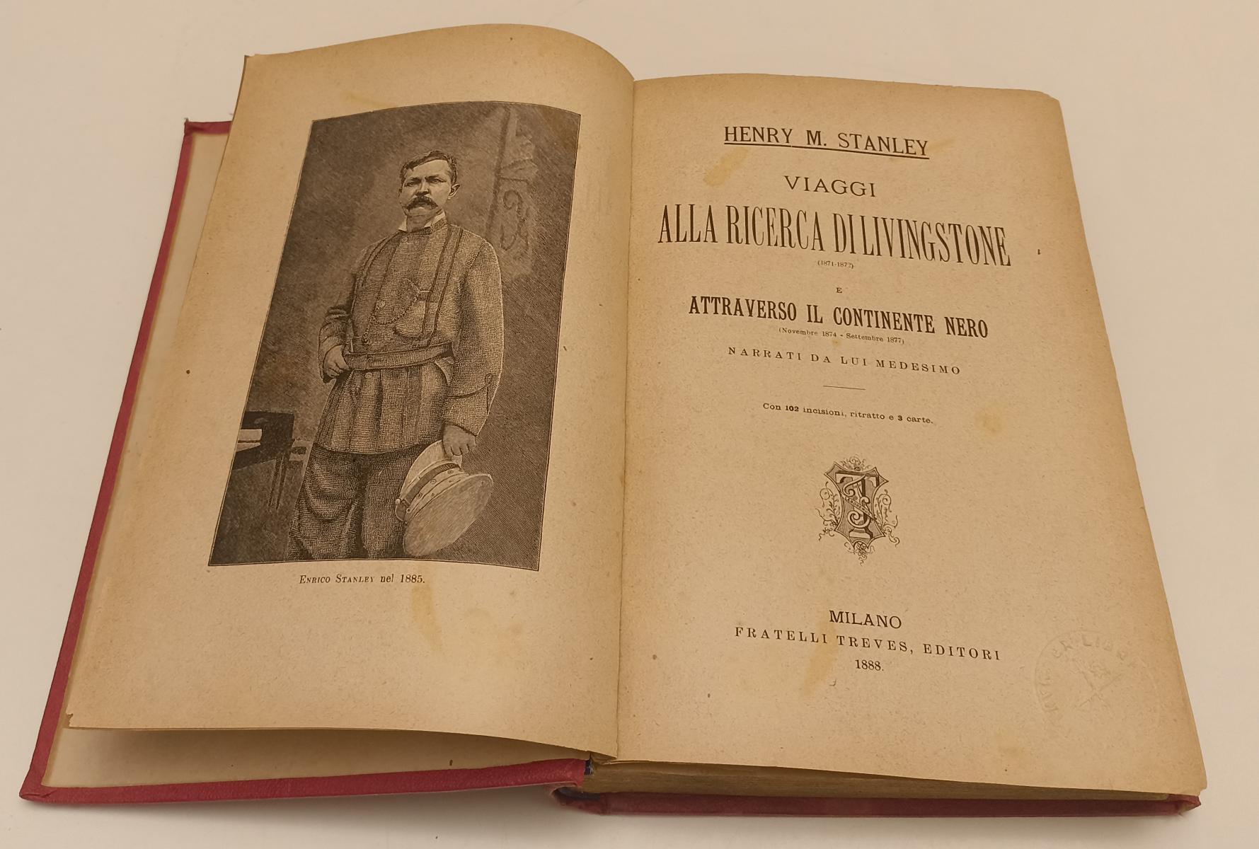LS- VIAGGI IN AFRICA RICERCA DI LIVINGSTONE - STANLEY- TREVES--- 1888- C- XFS138