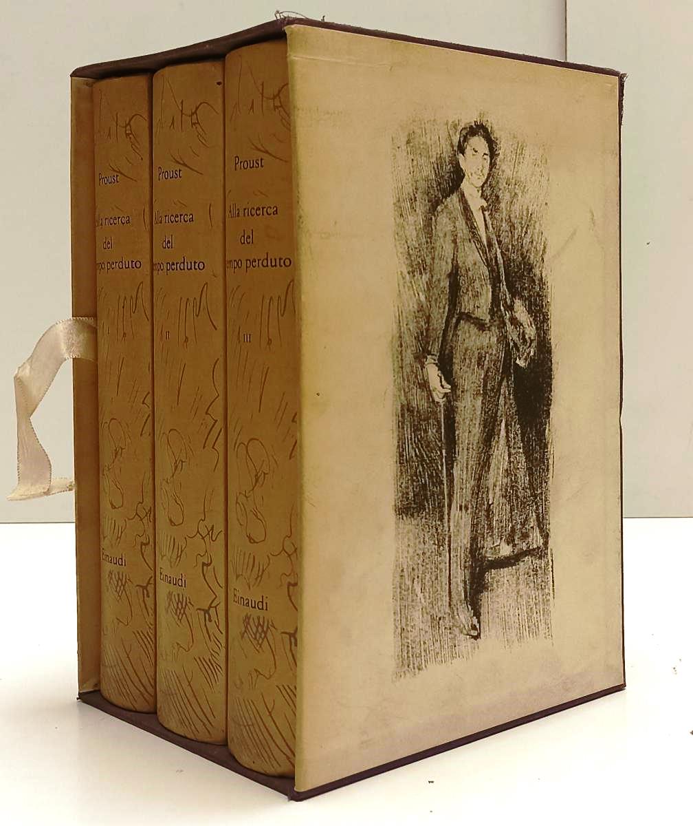 LN- ALLA RICERCA DEL TEMPO PERDUTO 3 VOLUMI- PROUST- EINAUDI- 1a ED.- 1961-C-XFS