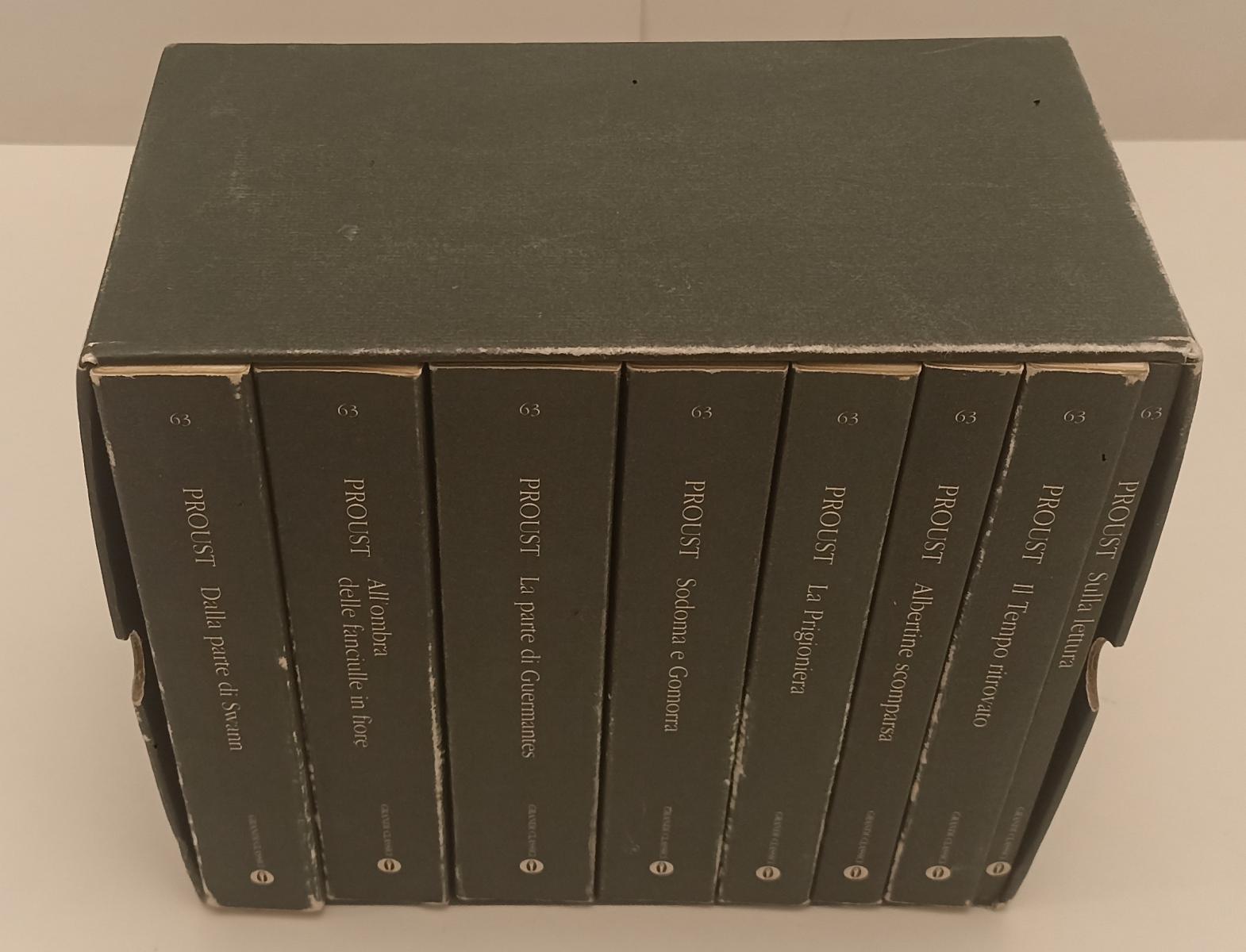 LN- ALLA RICERCA DEL TEMPO PERDUTO 8 VOLUMI- PROUST- MONDADORI- OSCAR- 1995- XFS