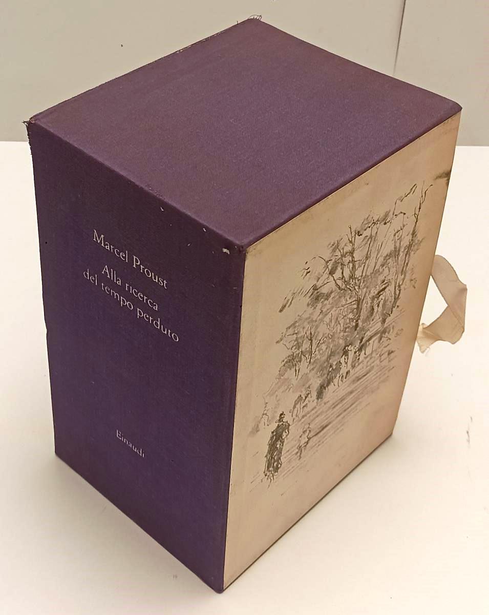 LN- ALLA RICERCA DEL TEMPO PERDUTO 3 VOLUMI- PROUST- EINAUDI- 1a ED.- 1961-C-XFS