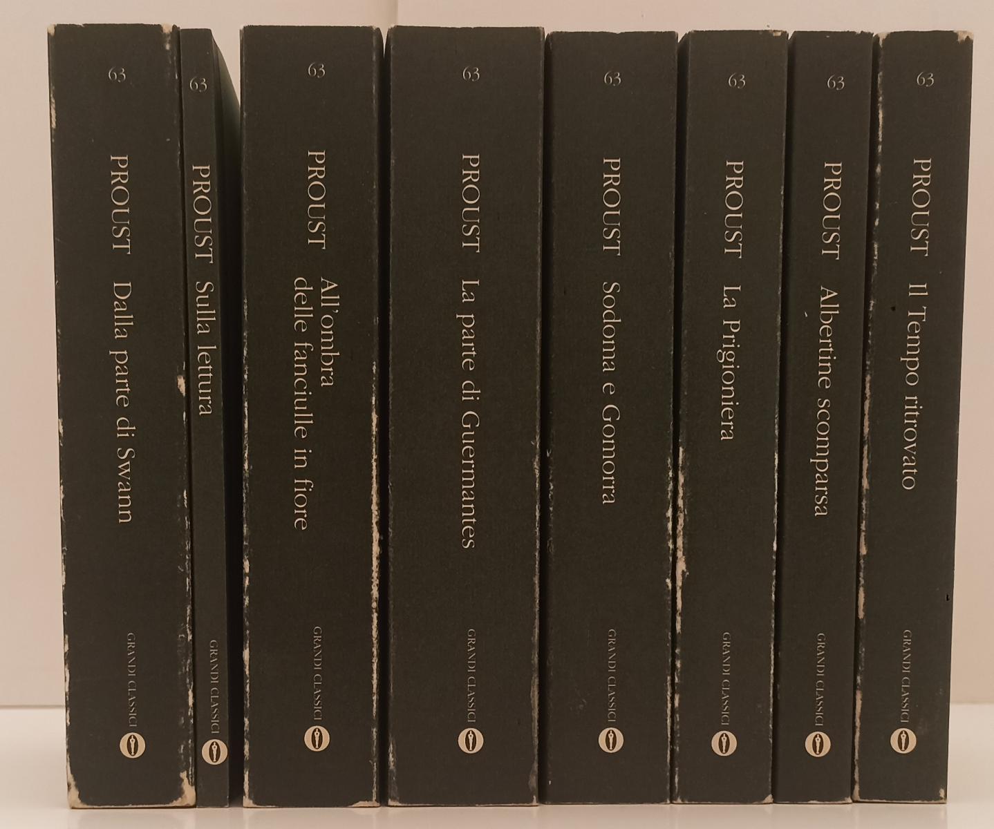 LN- ALLA RICERCA DEL TEMPO PERDUTO 8 VOLUMI- PROUST- MONDADORI- OSCAR- 1995- XFS