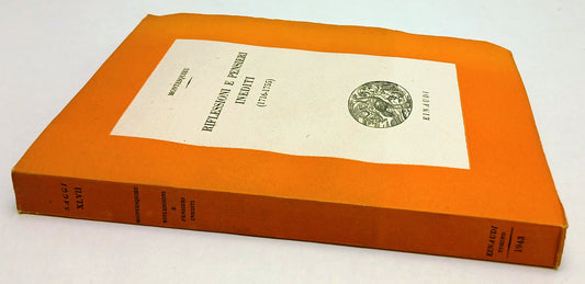 LS- RIFLESSIONI E PENSIERI INEDITI 1716-1755- MONTESQUIEU- EINAUDI- 1943- B- XFS