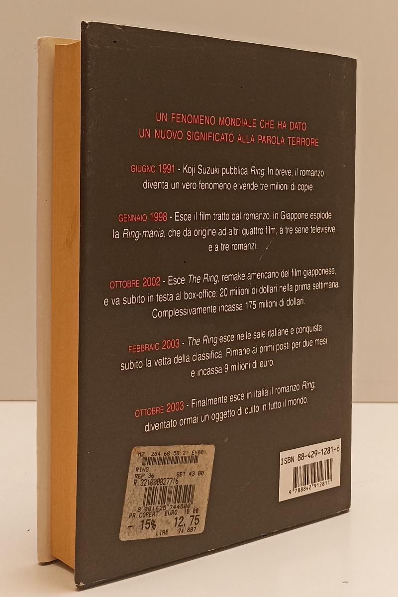 LF- RING - KOJI SUZUKI - EDITRICE NORD --- 2003 - CS - XFS