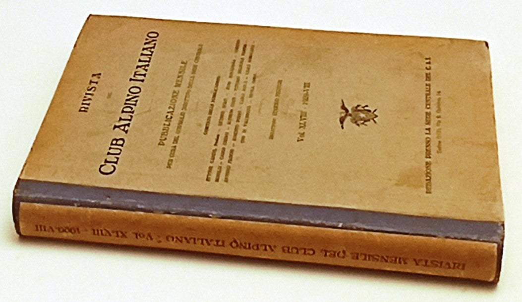 LR- RIVISTA DEL CLUB ALPINO ITALIANO 1929-VIII ANNATA COMPLETA- RILEGATO- YFS299