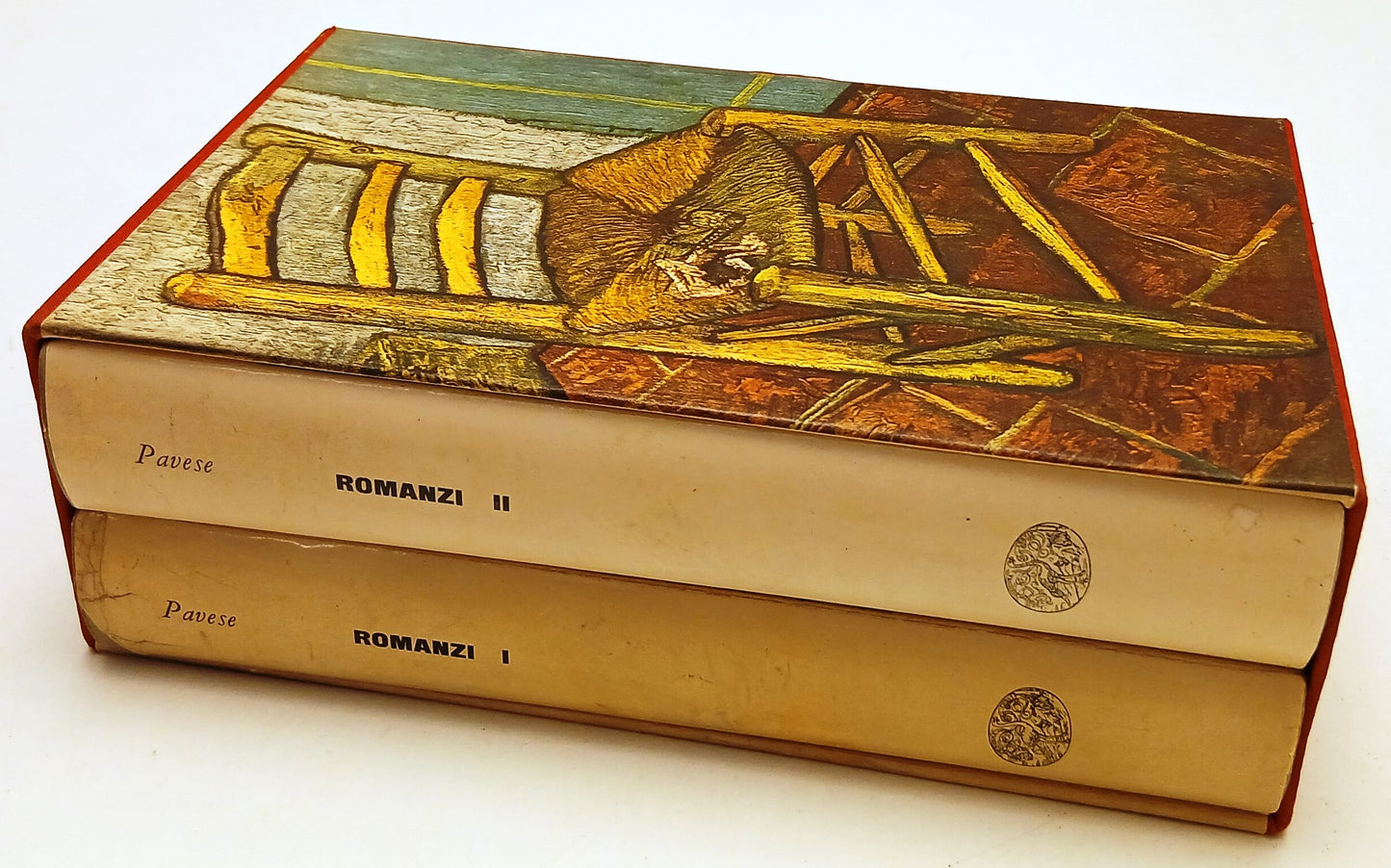 LN- ROMANZI COFANETTO 2 VOLUMI - CESARE PAVESE- EINAUDI - RISTAMPA 1963- CS- XFS