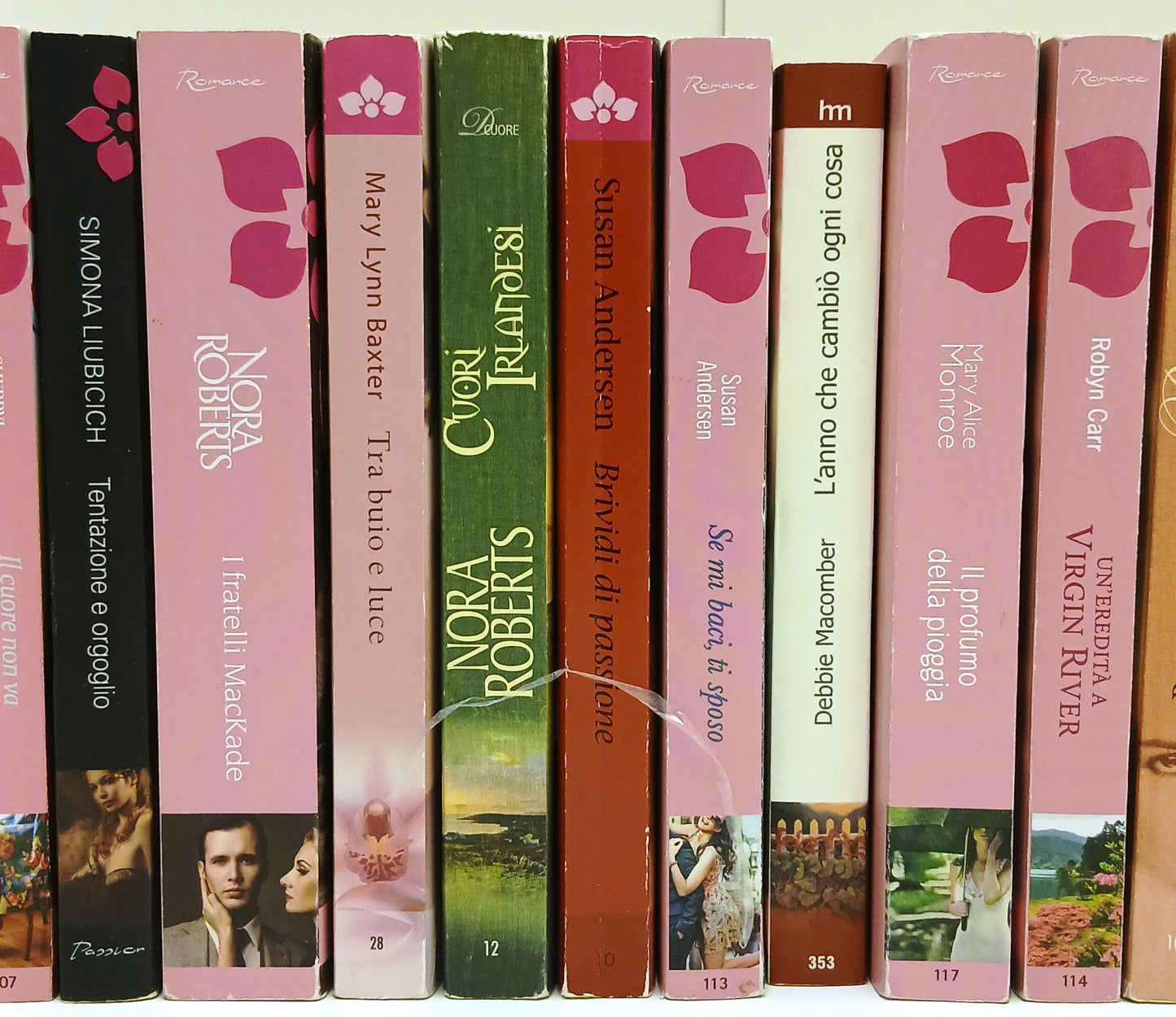 LN- BLOCCO LOTTO 25 ROMANZI COLLEZIONE HARMONY -- MONDADORI ---- B - BLCP11