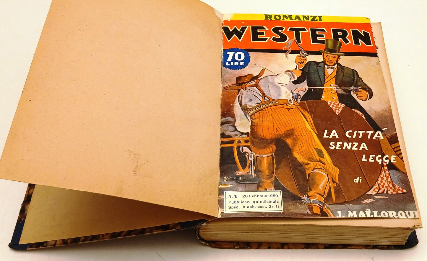 FZ- ROMANZI WESTERN 1/8 VOLUME RILEGATO - MALLORQUI - 1950 - C - ZFS