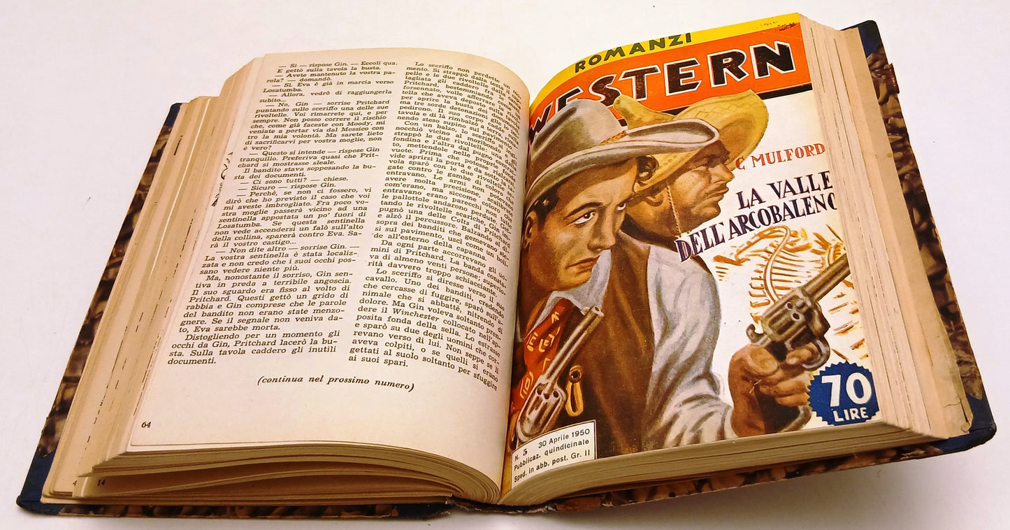 FZ- ROMANZI WESTERN 1/8 VOLUME RILEGATO - MALLORQUI - 1950 - C - ZFS