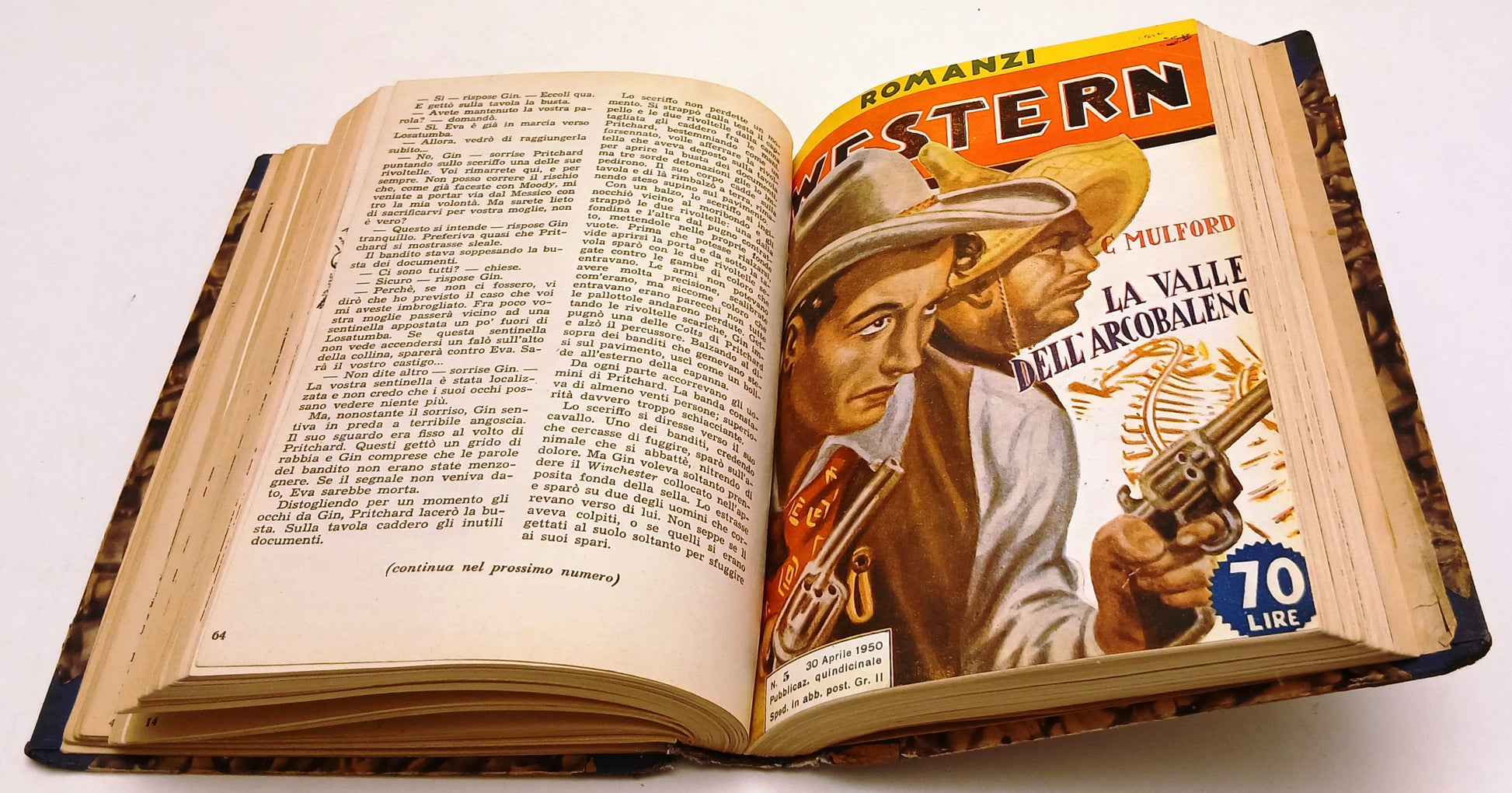 FZ- ROMANZI WESTERN 1/8 VOLUME RILEGATO - MALLORQUI - 1950 - C - ZFS