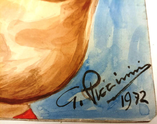 CV- CARICATURA ROMEO BENETTI MILAN CALCIO - G. PICCININI 1972 - RVSa309