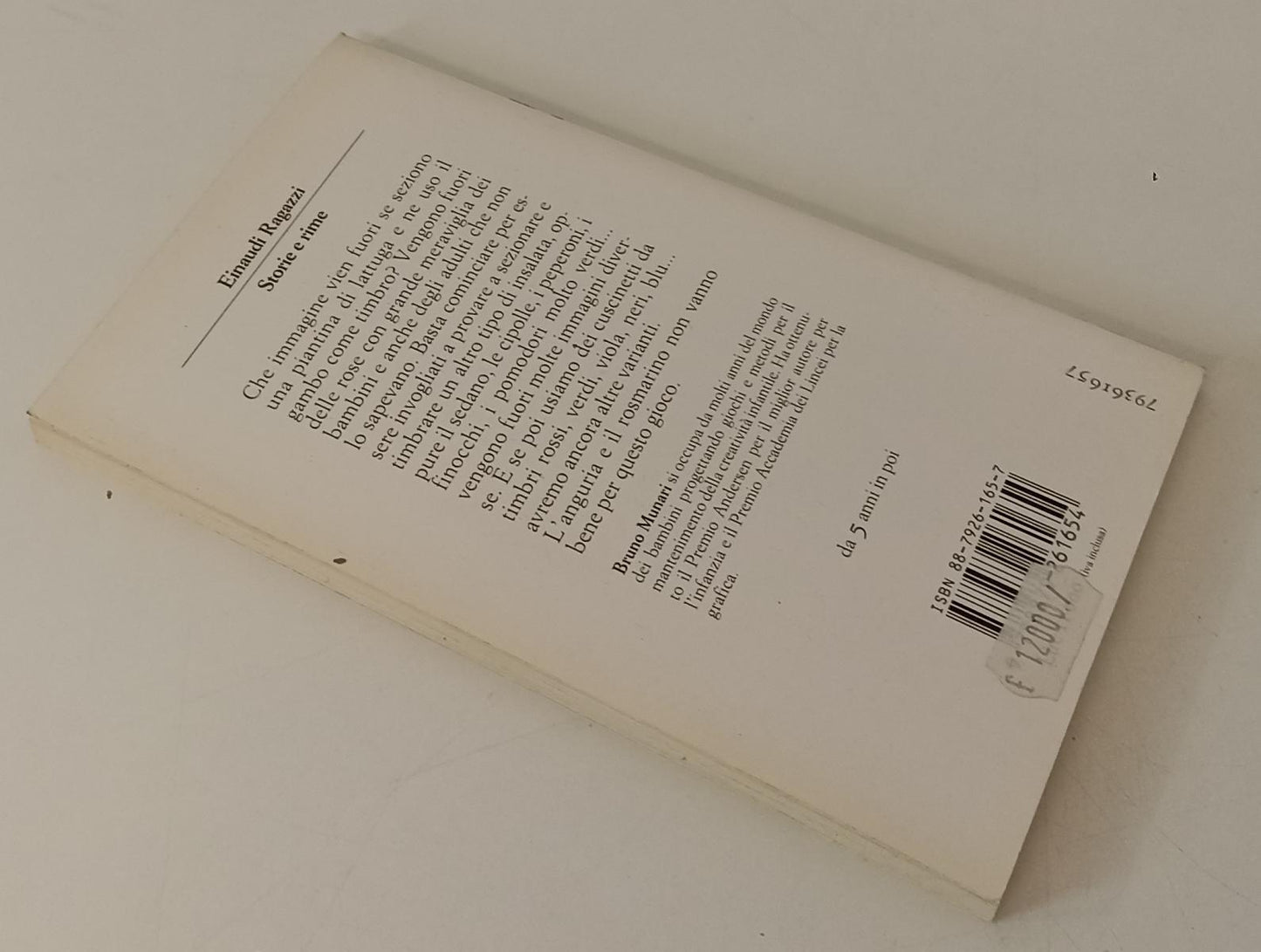 LB- ROSE NELL'INSALATA ILLUSTRATO- BRUNO MUNARI- EINAUDI- RAGAZZI-- 1995- B- XFS