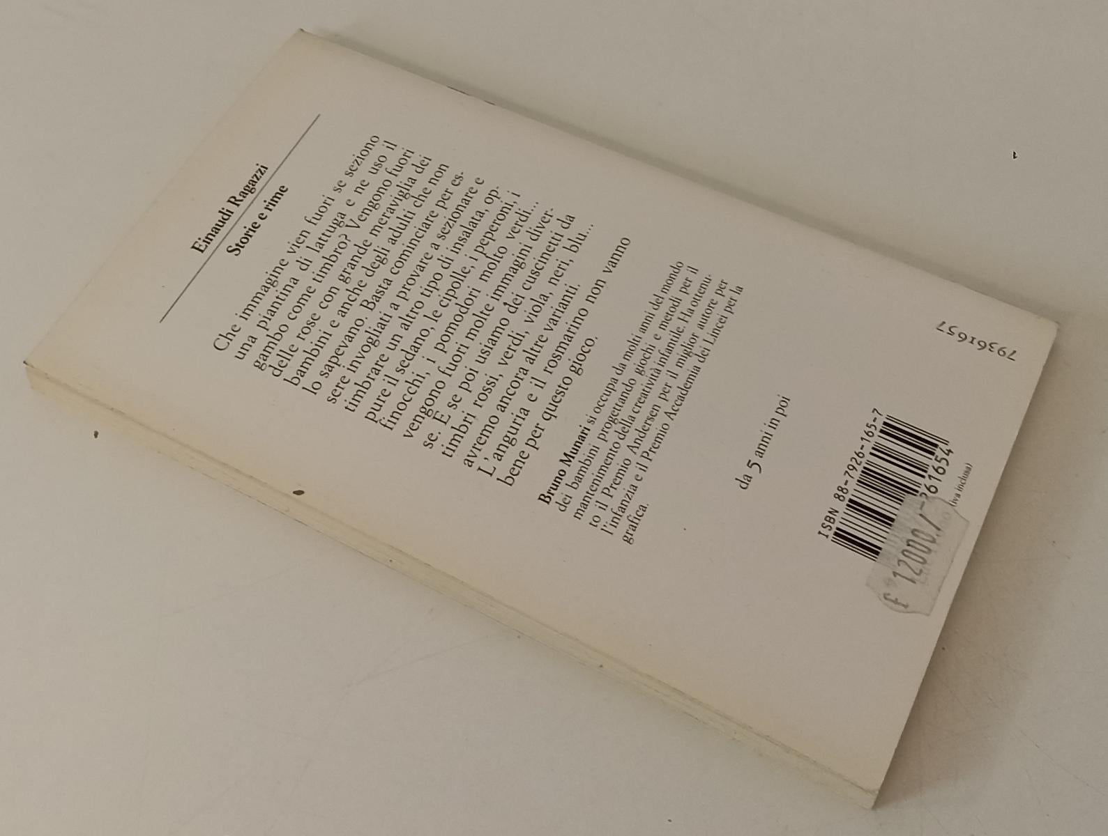 LB- ROSE NELL'INSALATA ILLUSTRATO- BRUNO MUNARI- EINAUDI- RAGAZZI-- 1995- B- XFS