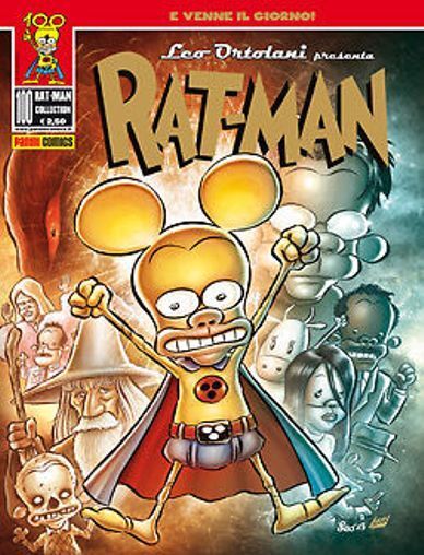 FC- RAT-MAN COLLECTION 100 BLISTERATO CON ALBETTO SPECIALE- ORTOLANI- PANINI-M24