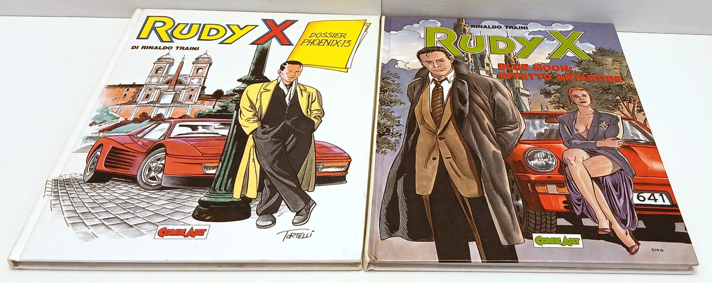 FV- RUDY X 2 VOLUMI - RINALDO TRAINI - COMIC ART GRANDI EROI - 1989 - C - H25