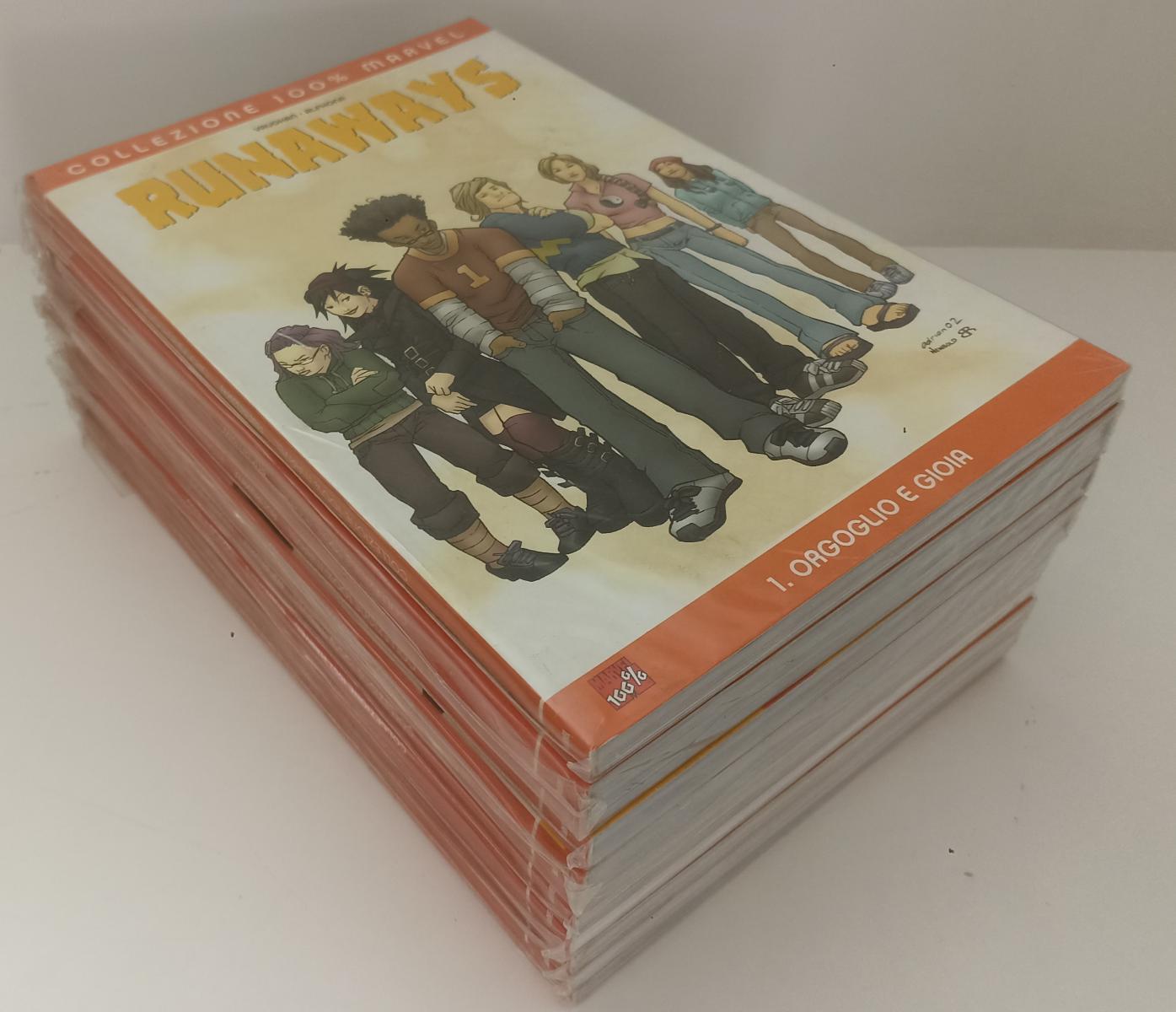 FV- RUNAWAYS 1/9 COMPLETA COLLEZIONE 100% MARVEL -- PANINI -- B - F23