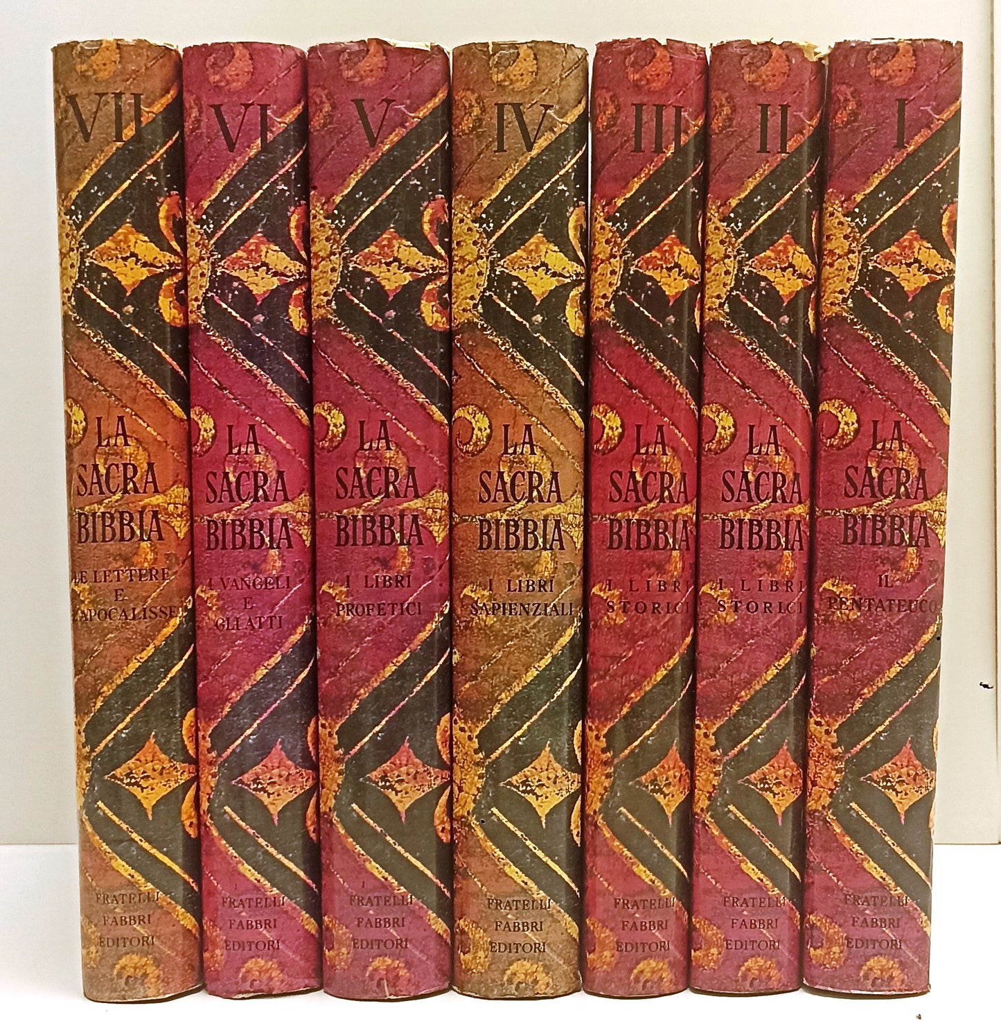 LD- LA SACRA BIBBIA VOLUMI I/VII OPERA COMPLETA -- FABBRI --- 1963 - C - BLCG4