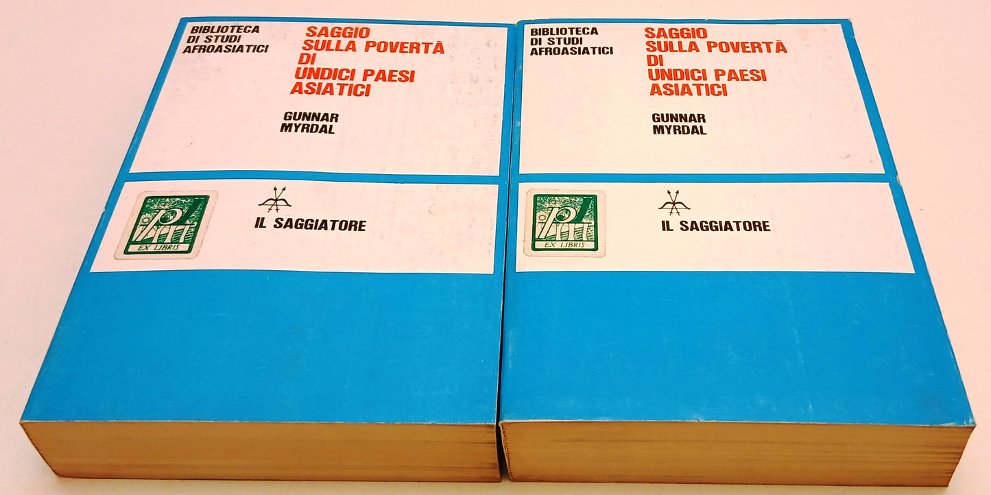 LS- SAGGIO POVERTA' UNIDICI PAESI ASIATICI 3 VOLUMI - MYRDAL - SAGGIATORE- ZFS72
