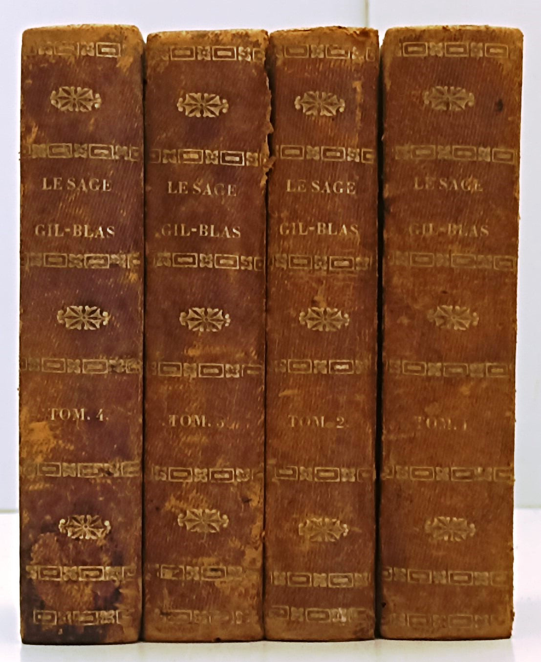 LH- HISTOIRE DE GIL-BLAS DE SANTILLANE 4 TOMI SETTECENTINA- LE SAGE- 1790- XFS33