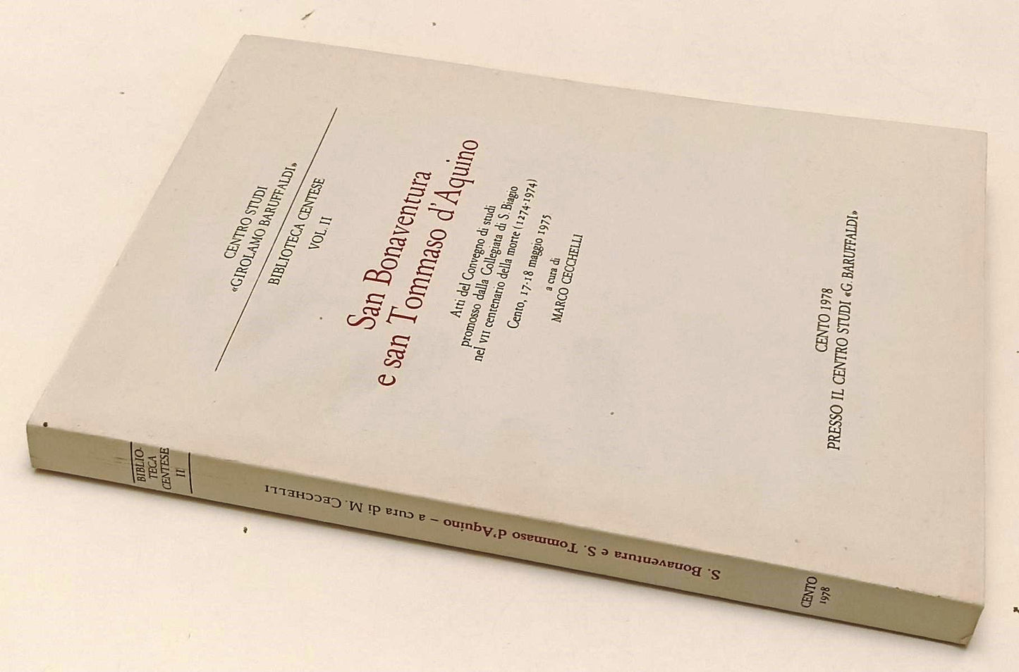 LD- SAN BONAVENTURA E SAN TOMMASO D'AQUINO -- G. BARUFFALDI --- 1979 - B- YFS495