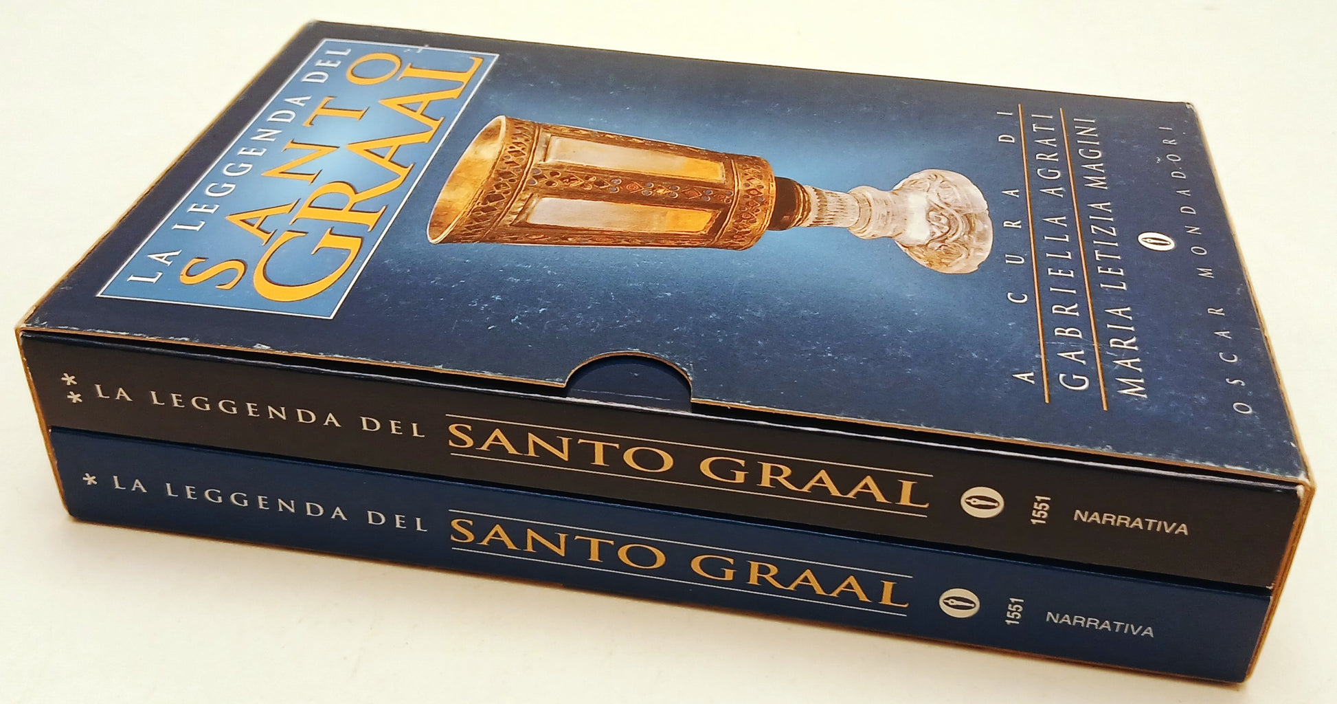 La leggenda del Santo Graal 2 volumi- Agrati Magini- Mondadori oscar- cofanetto- XFS