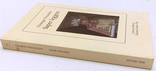 Saper leggere - Giuseppe Prezzolini - Studio Tesi Collezione biblioteca - ZFS12